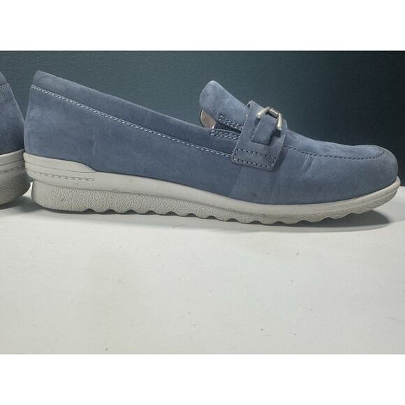 Aravon Loafer Shoes Women’s 8 Blue Suede Leather Toe Slip On C10140 - Picture 4 of 9